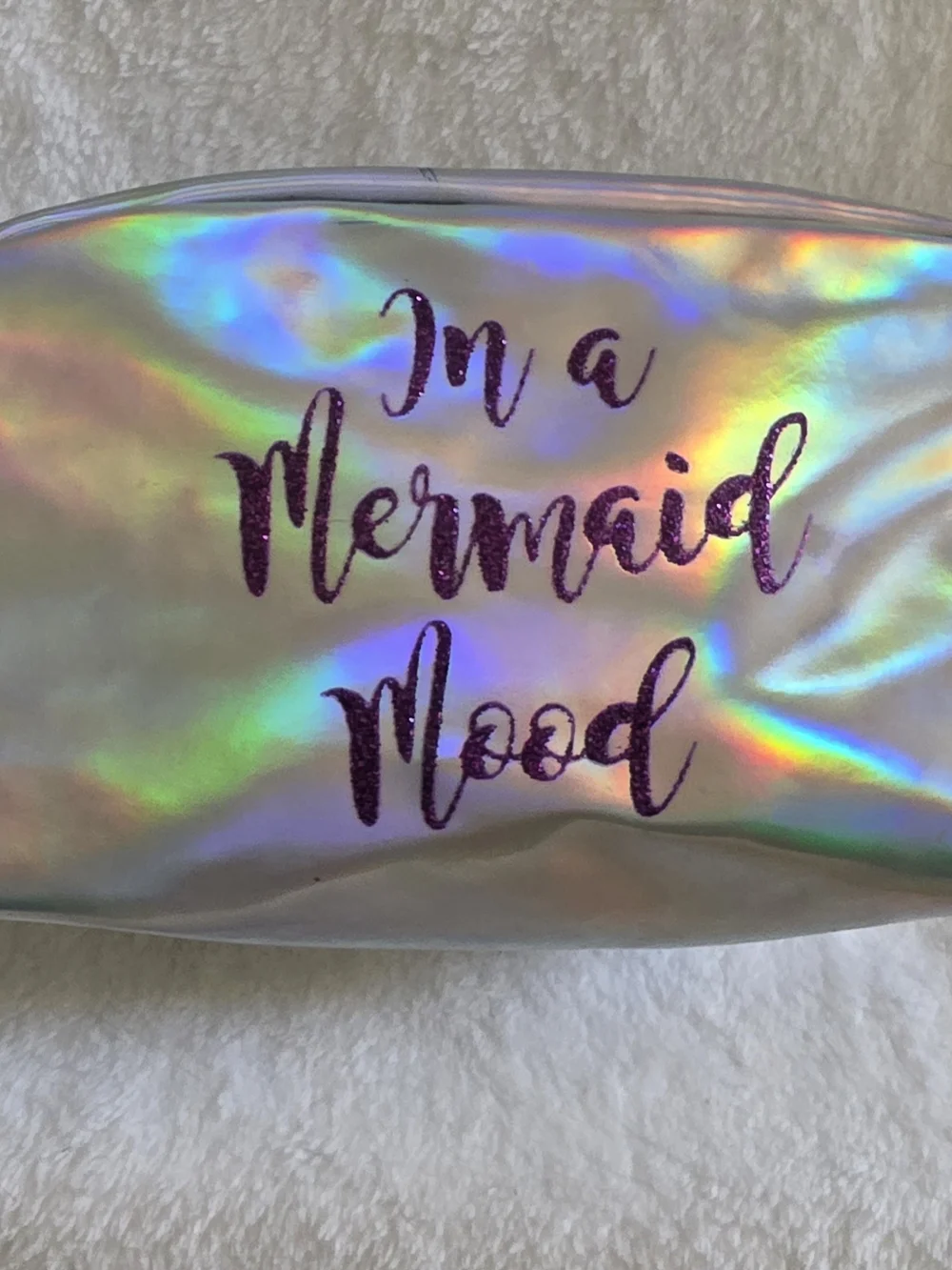 Fun 'I'm In a Mermaid Mood' Cosmetic Pouch Nwot